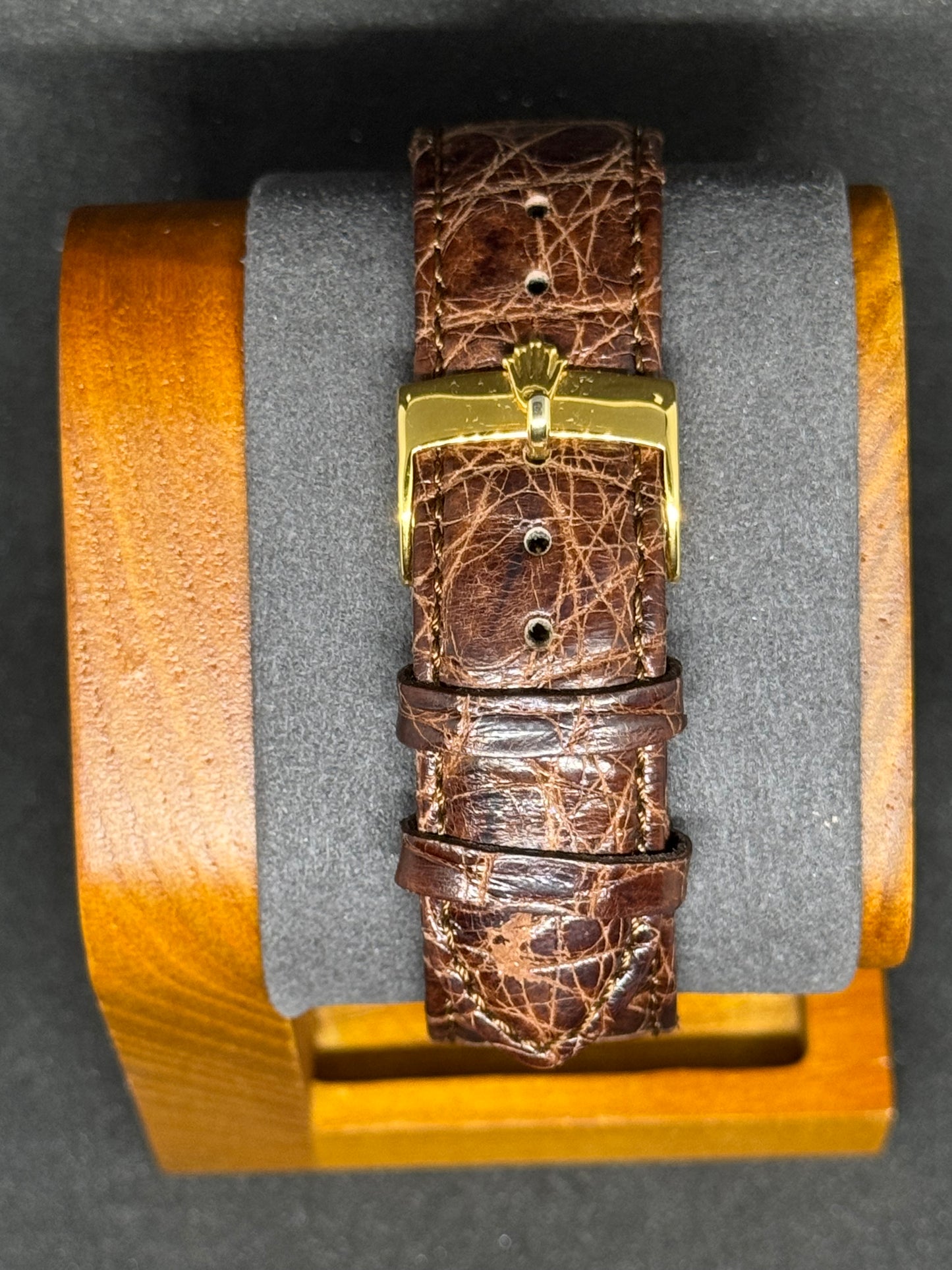 Rolex Day-Date 36 Ref. 1803 | 18K Gelbgold | Krokodillederarmband