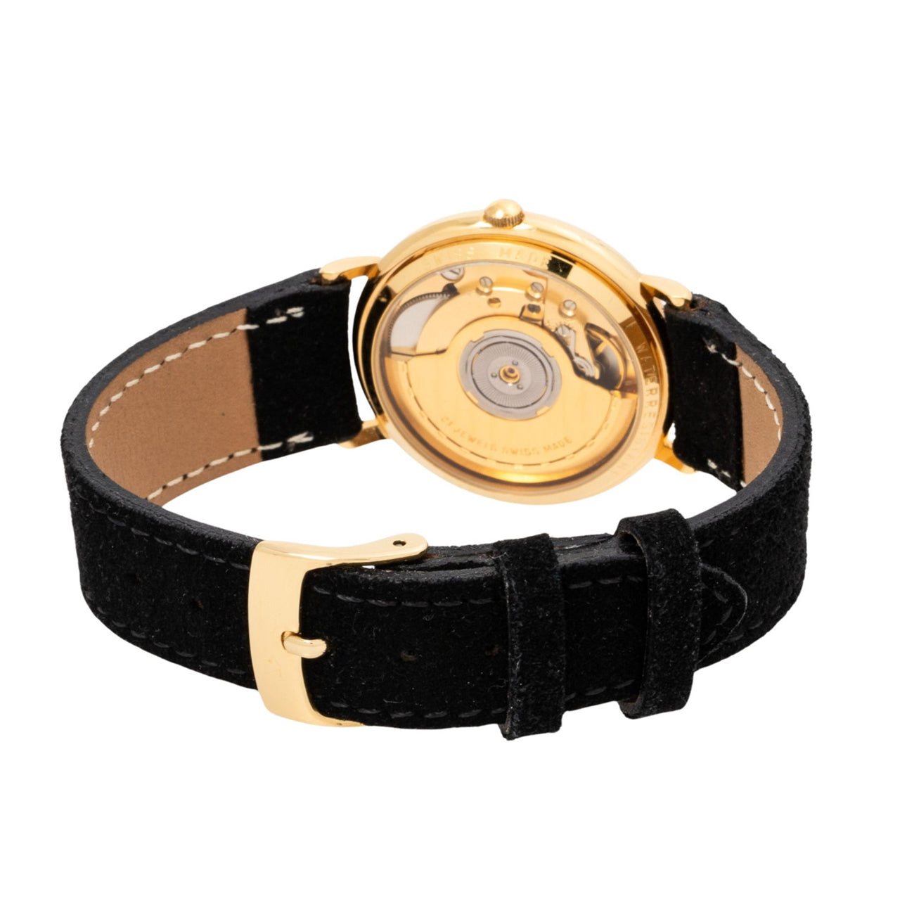 Junghans Automatic | Kaliber ETA 2892-2 | Goldfarbenes Gehäuse | Schwarzes Zifferblatt