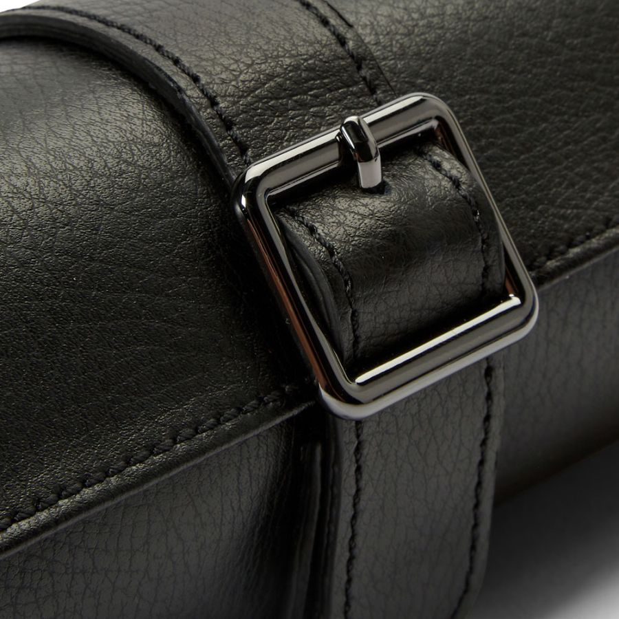 TRAVEL BRITISH RACING TRIPLE WATCH ROLL BLACK