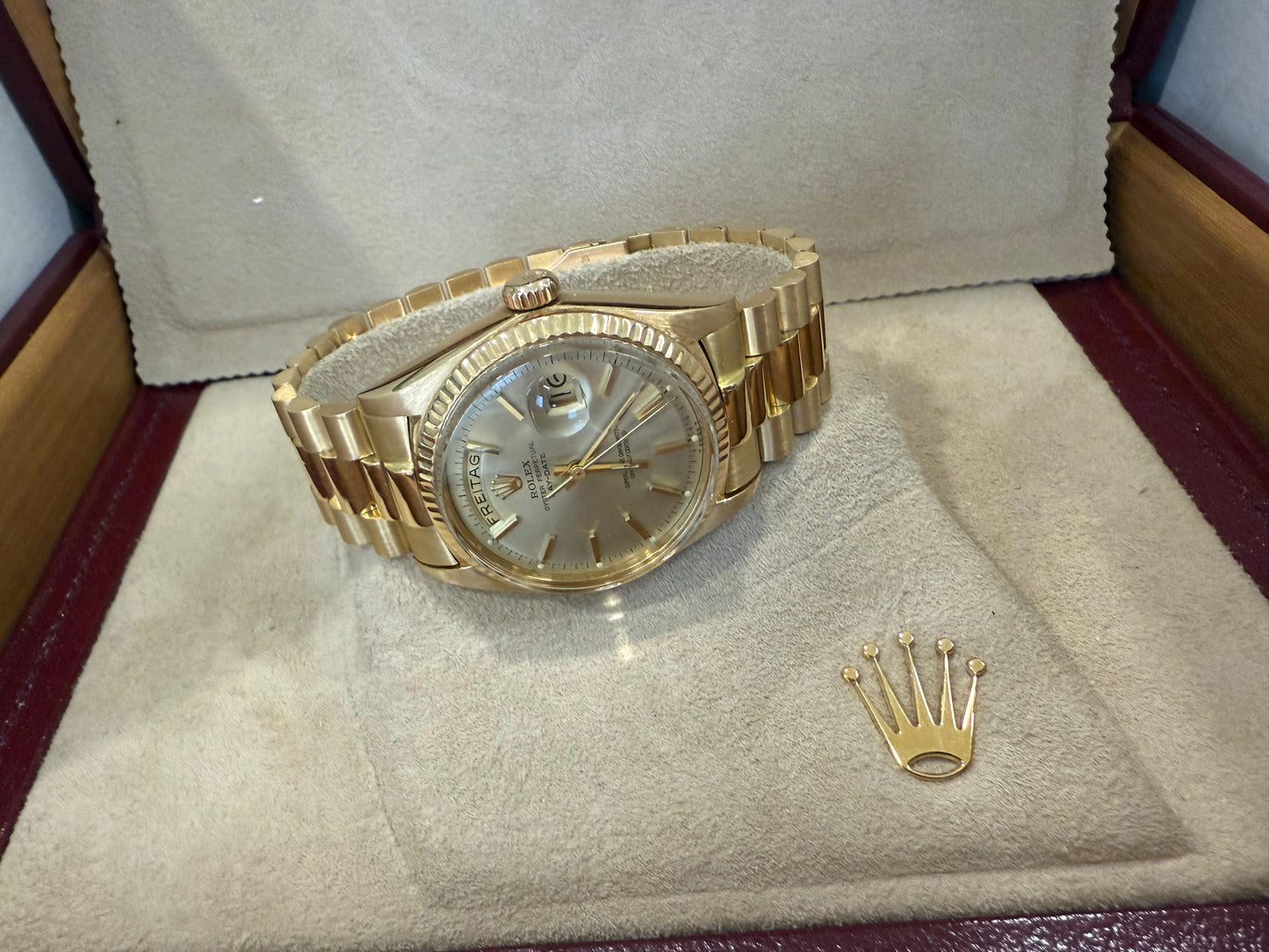 Rolex Day-Date 1803 36 | 18 Karat Gold | Fullset | Auslieferung 24.12.1974