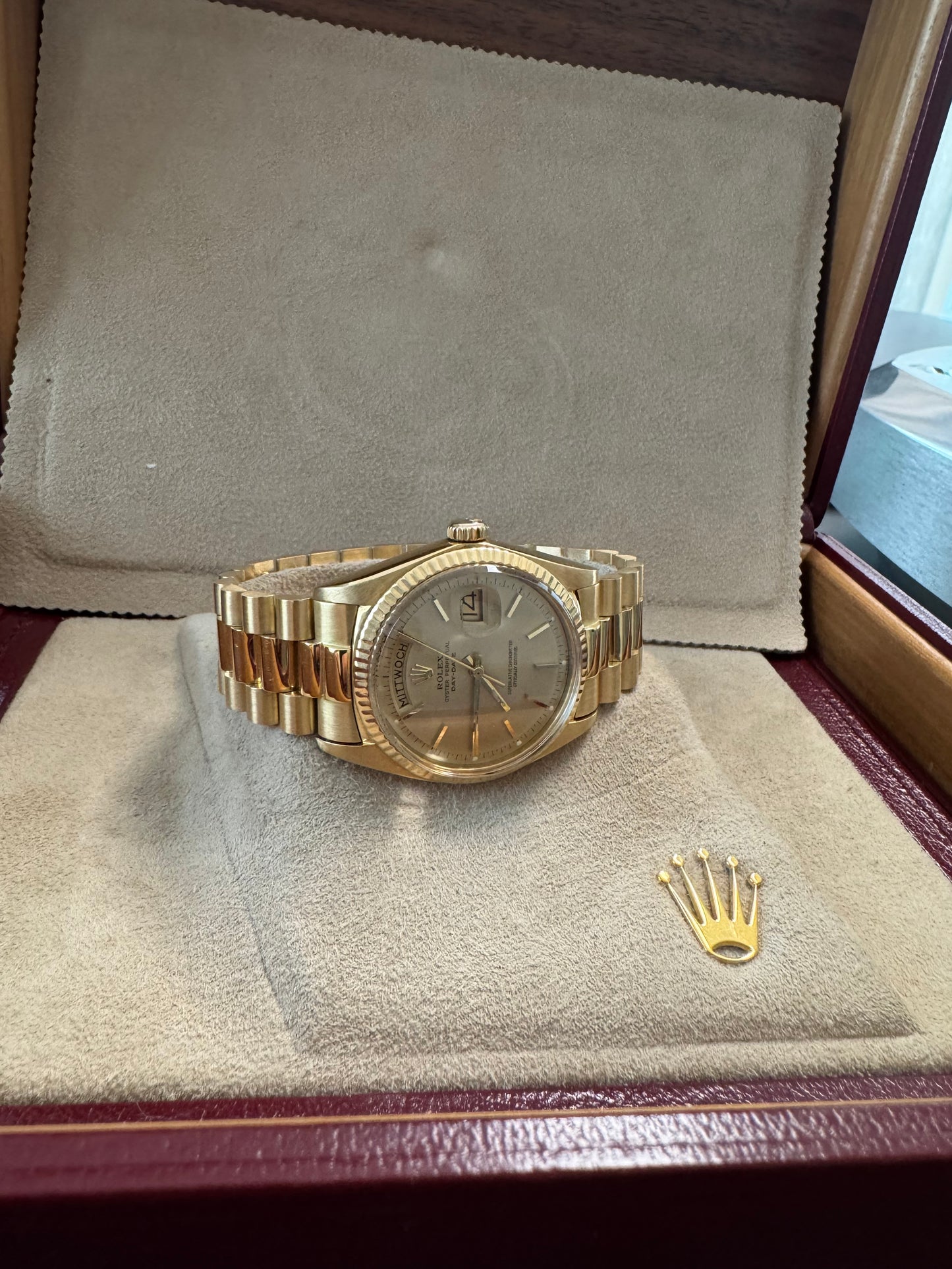Rolex Day-Date 1803 36 | 18 Karat Gold | Fullset | Auslieferung 24.12.1974