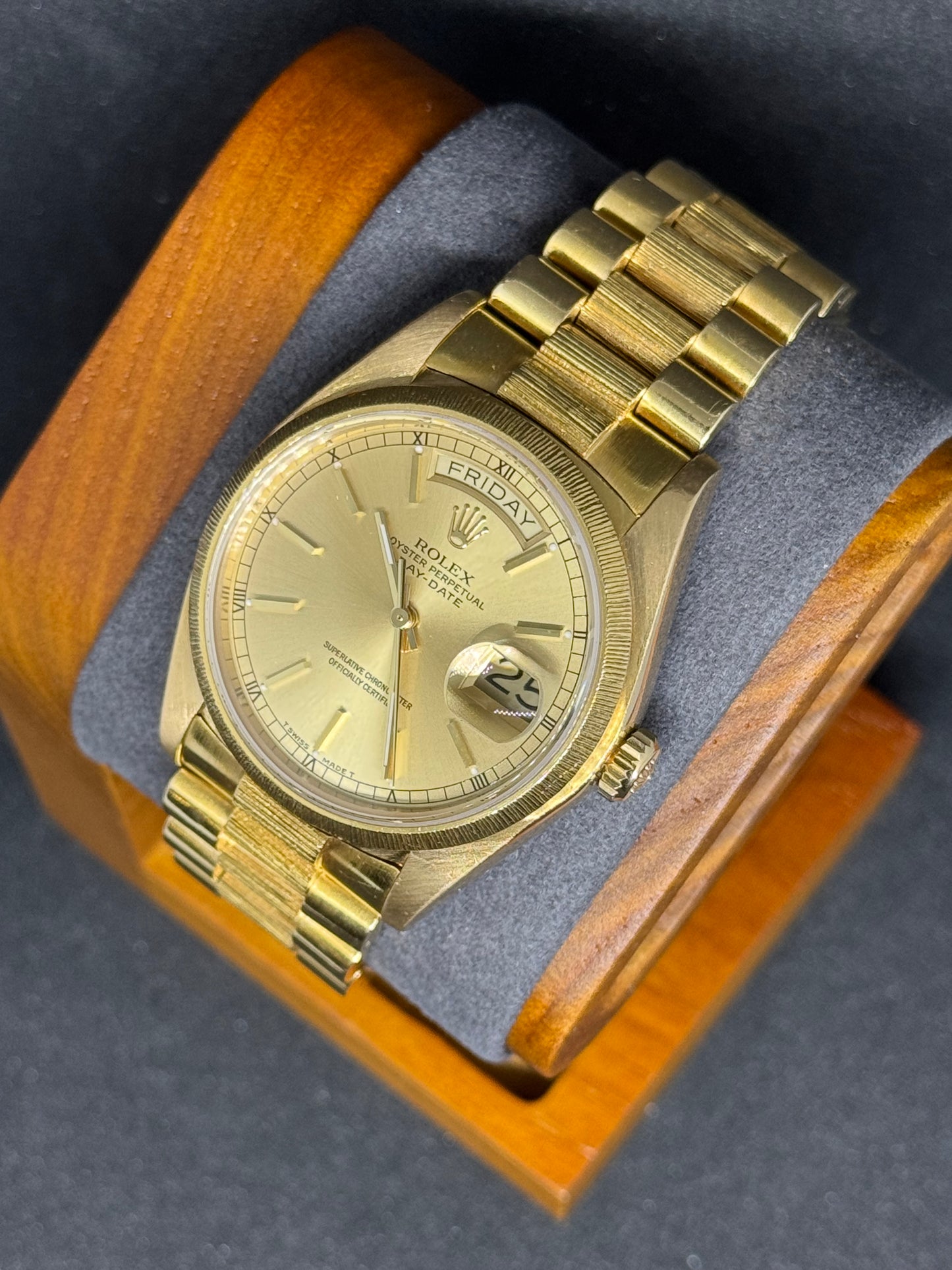 Rolex Day-Date 36 Ref. 18078 Borke| 18K Gelbgold