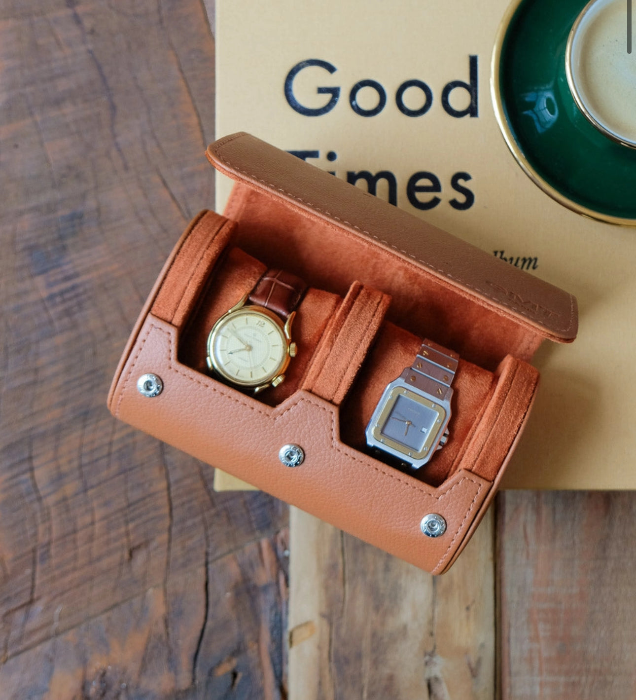 „Leather Two“ Uhren Reise Box