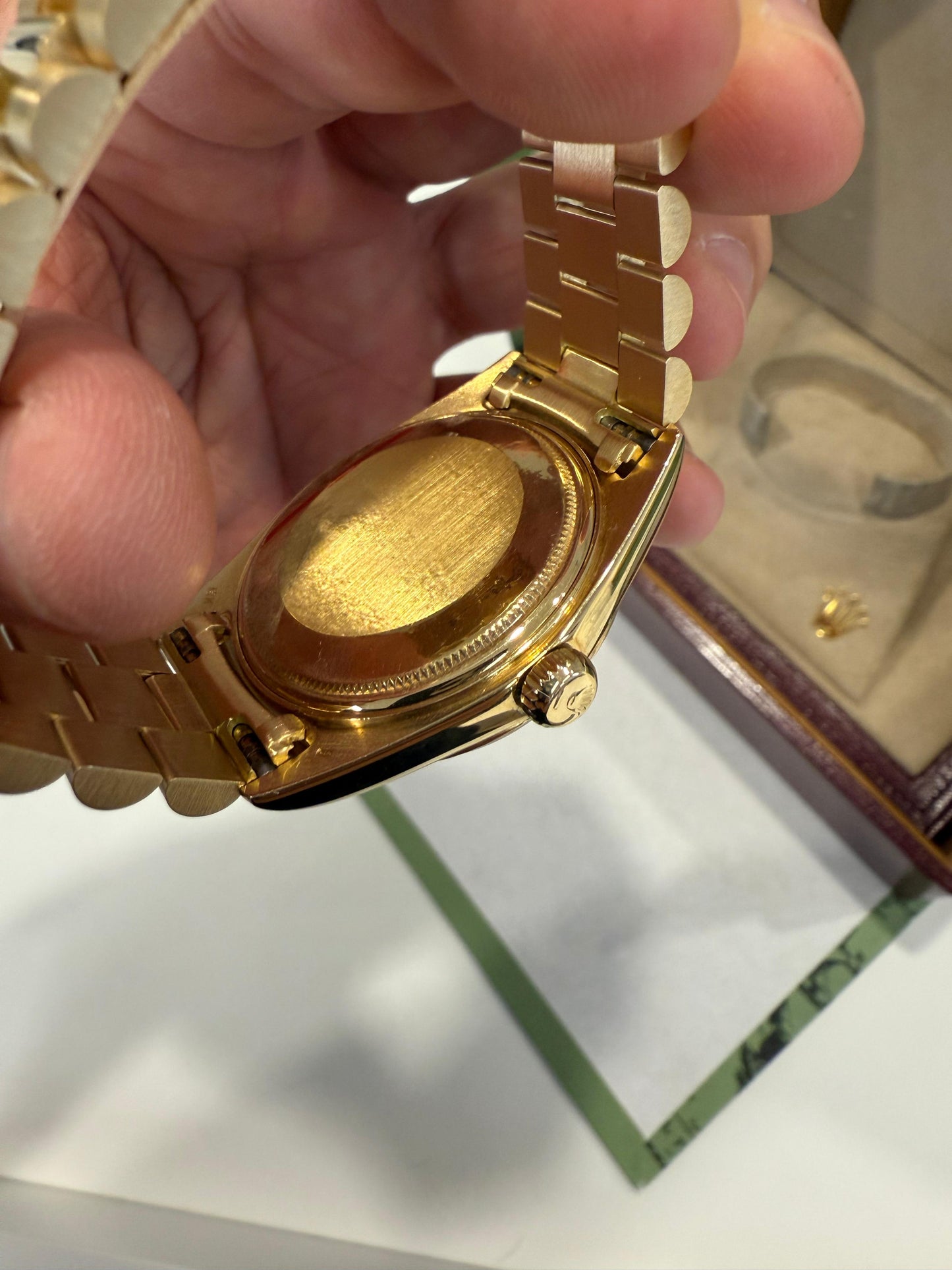 Rolex Day-Date 1803 36 | 18 Karat Gold | Fullset | Auslieferung 24.12.1974