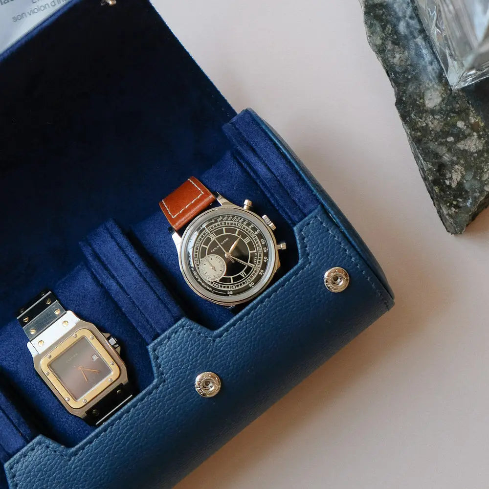 „Leather Three“ Uhren Reise Box