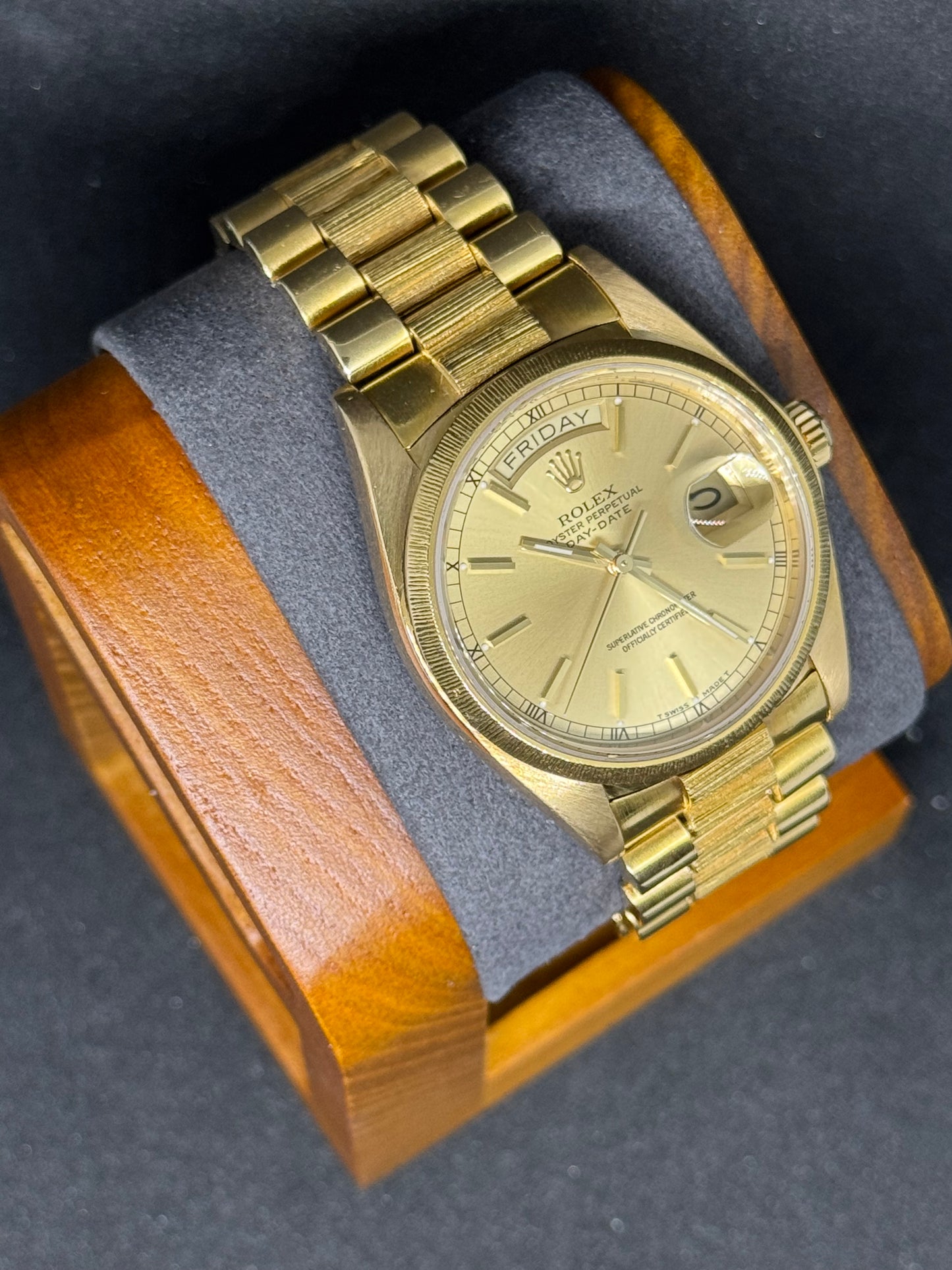 Rolex Day-Date 36 Ref. 18078 Borke| 18K Gelbgold