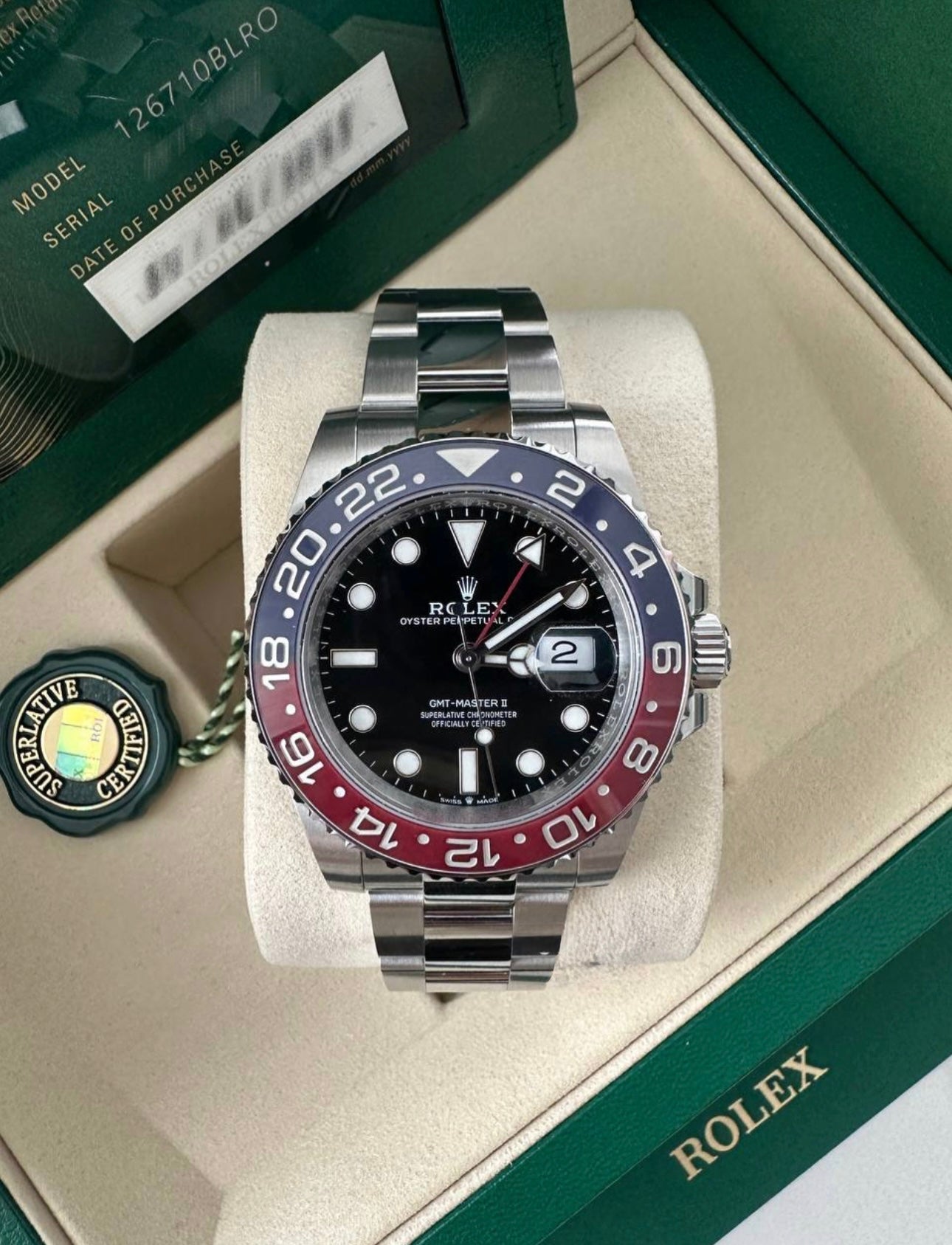 Rolex GMT-Master II 126710BLRO – Oyster Perpetual Date “Pepsi”