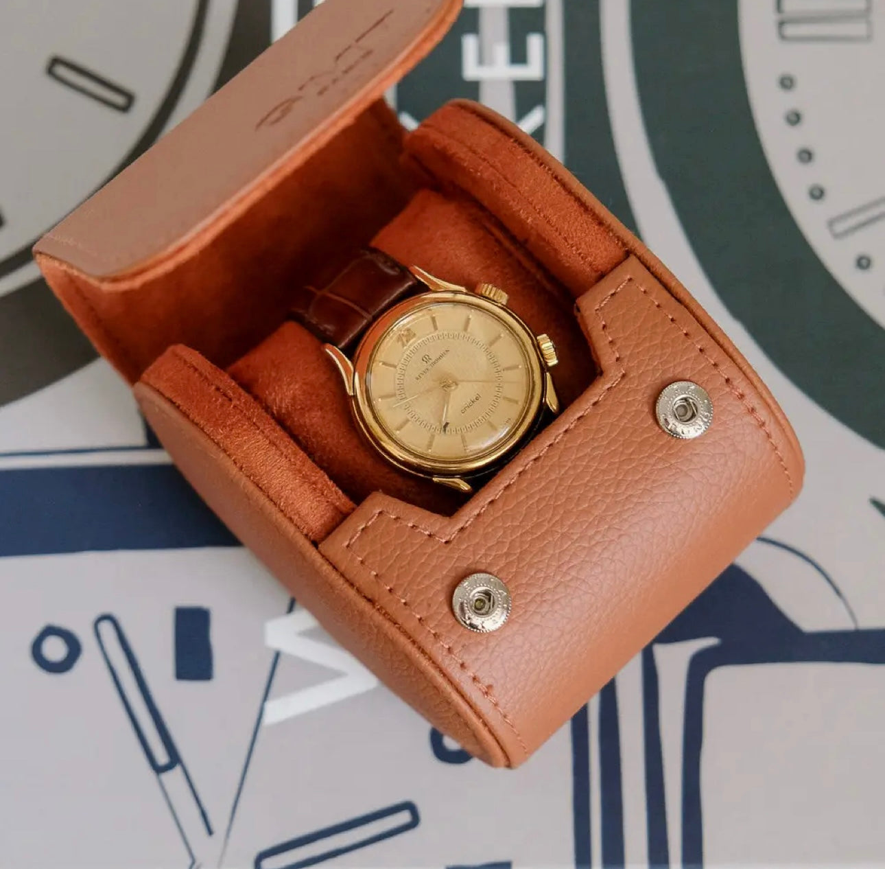 „Leather One“ Uhren Reise Box
