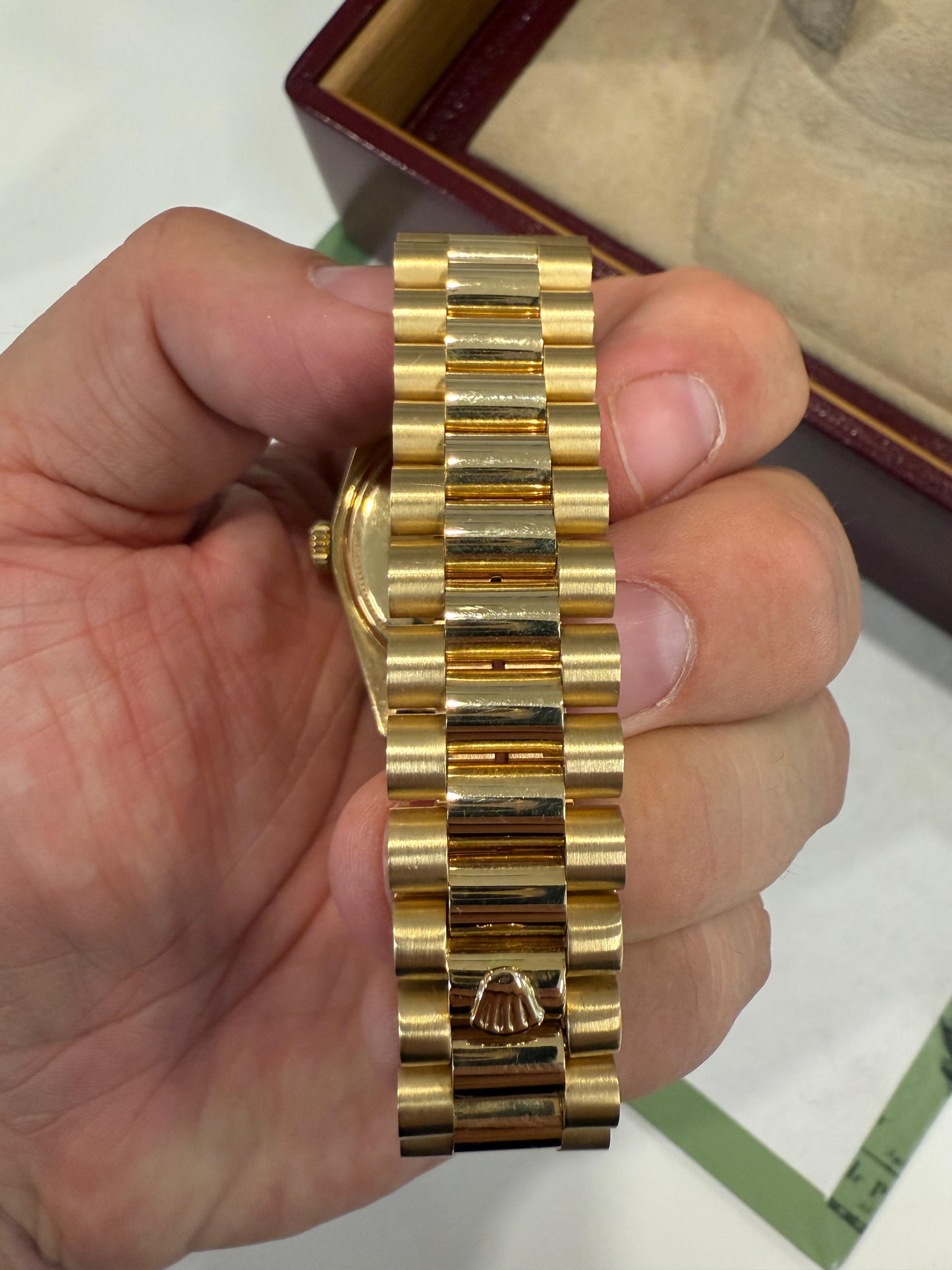 Rolex Day-Date 1803 36 | 18 Karat Gold | Fullset | Auslieferung 24.12.1974