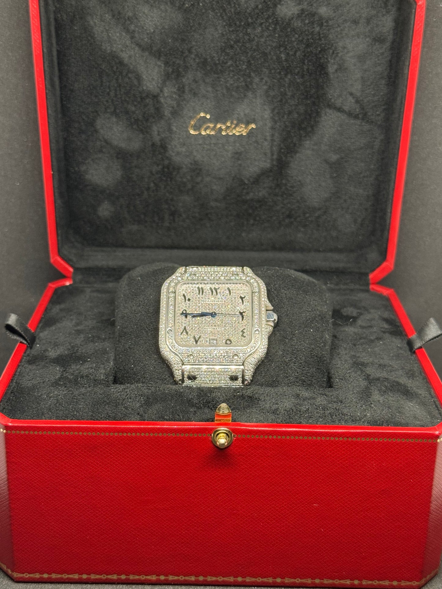 Cartier Santos Iced Out WSSA0018 Fullset 02/24