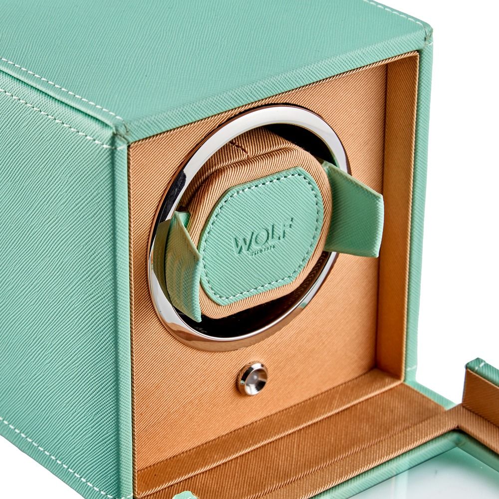 CUB SINGLE WATCH WINDER WITH COVER SELTZER PEACH / MINT