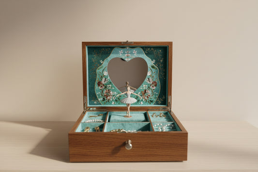 Ballet Musical Jewellery Box – Sleeping Beauty Walnut Wood