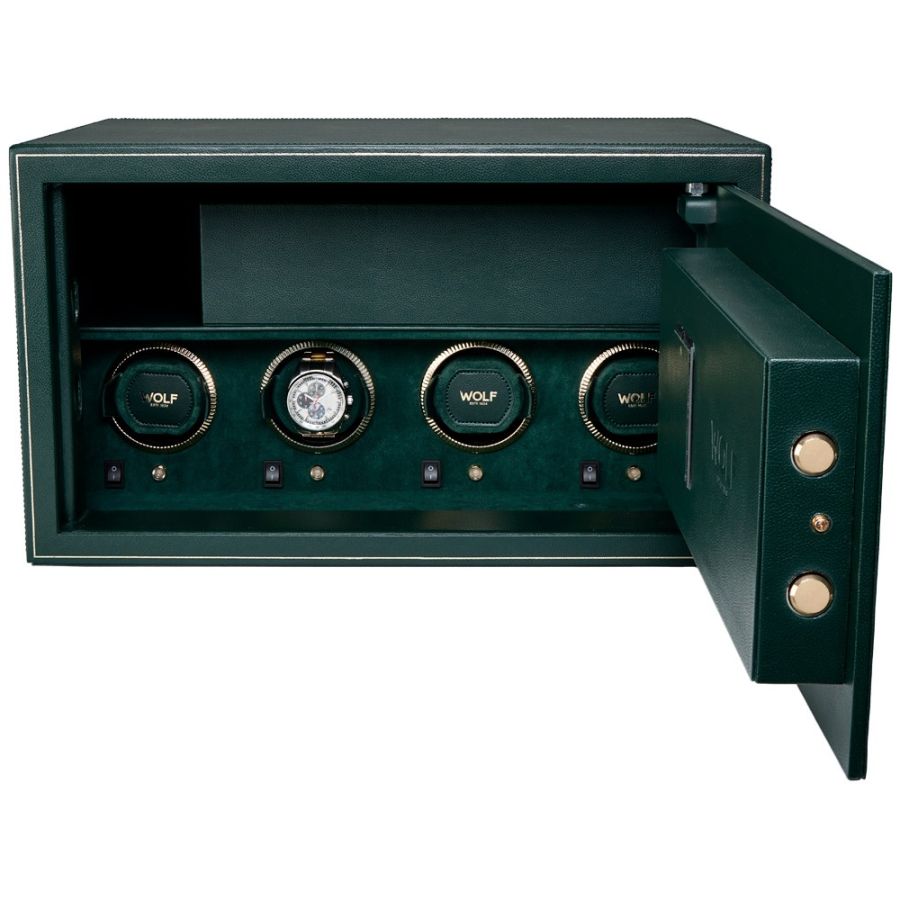 The Den 4 Piece Watch Winder Safe Green