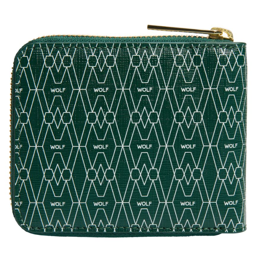 Signature Zip Wallet Green