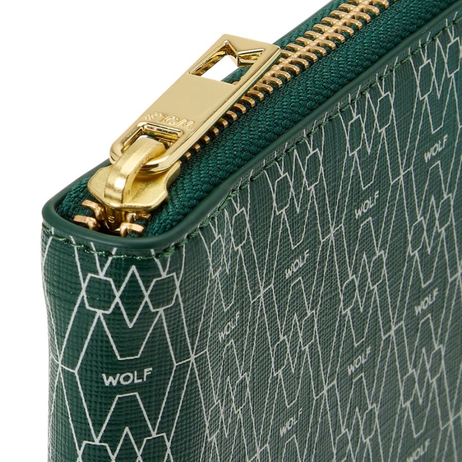Signature Zip Wallet Green
