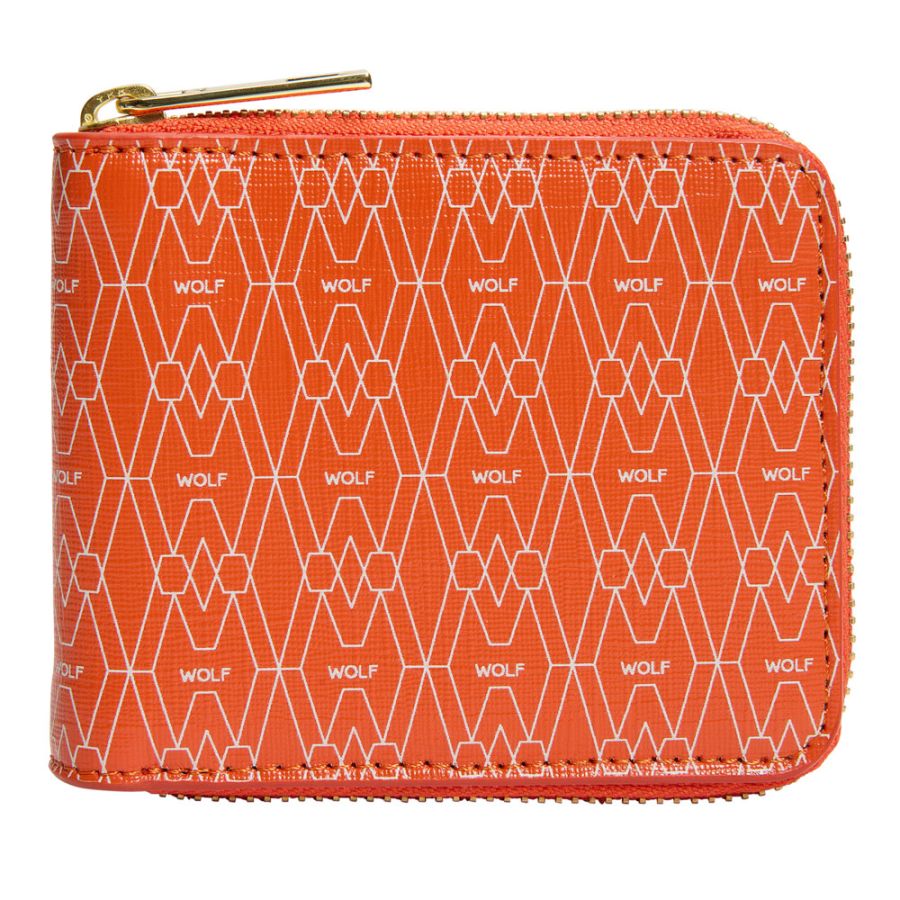 Signature Zip Wallet Orange