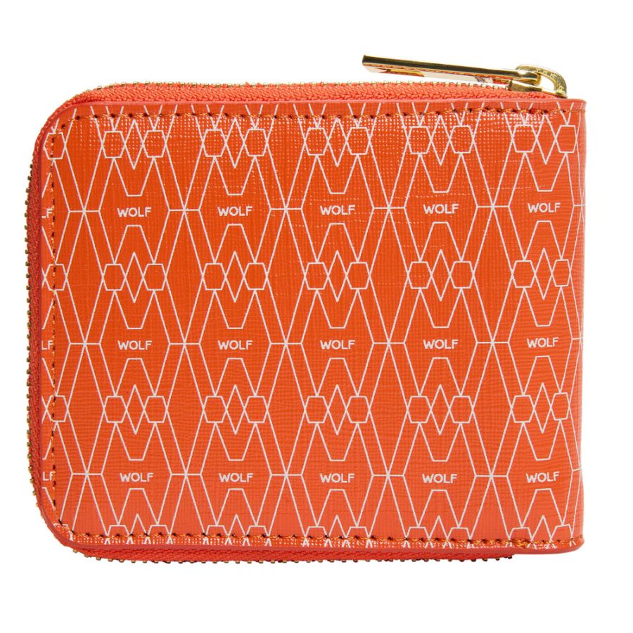Signature Zip Wallet Orange