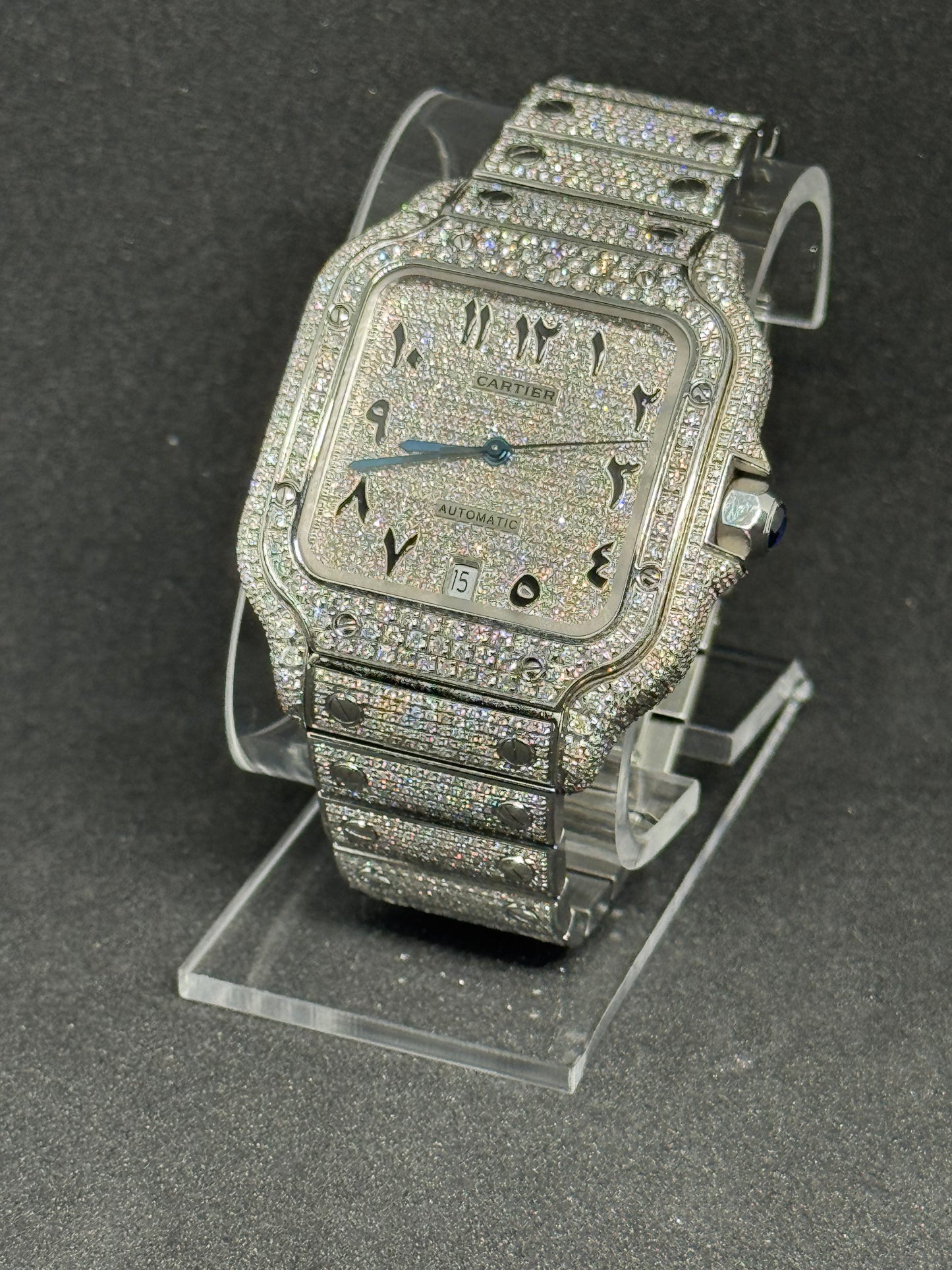 Cartier Santos Iced Out WSSA0018 Fullset 02/24