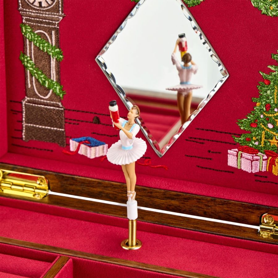 Ballet Musical Jewellery Box – Nutcracker Walnut Wood
