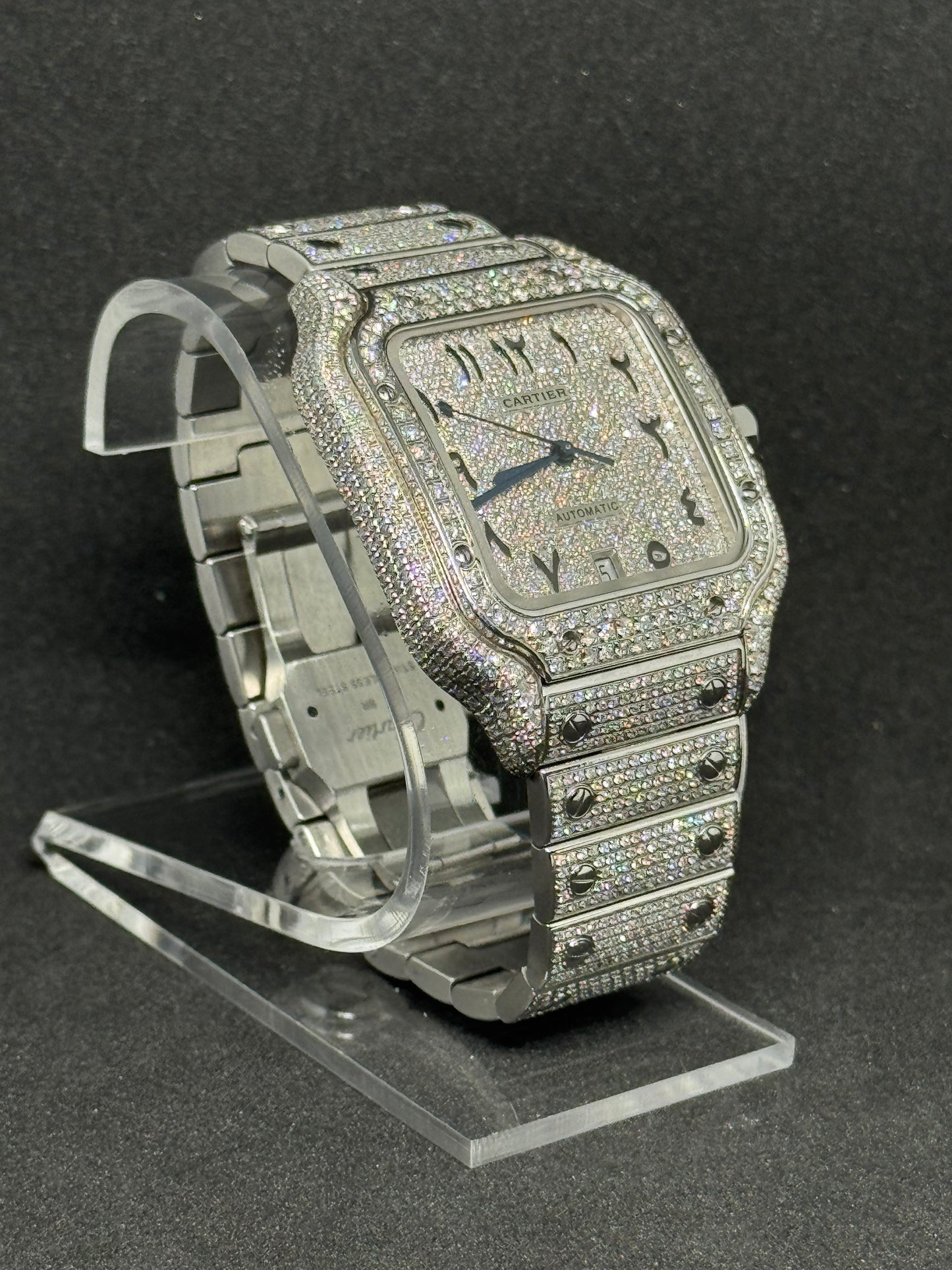 Cartier Santos Iced Out WSSA0018 Fullset 02/24