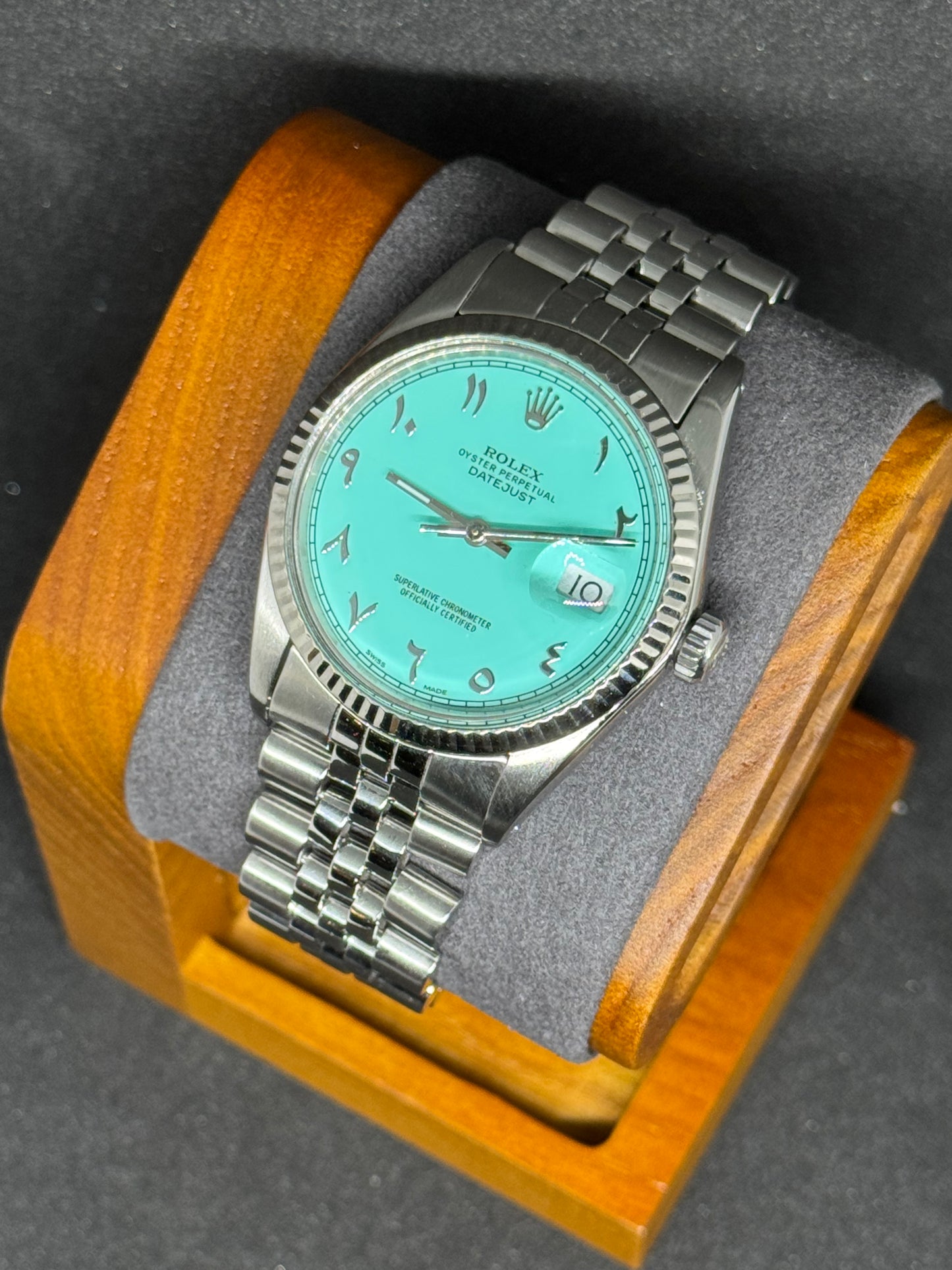 Rolex Datejust Ref. 16014 – Tiffany Arabic Ziffernblatt | Jubilee Armband