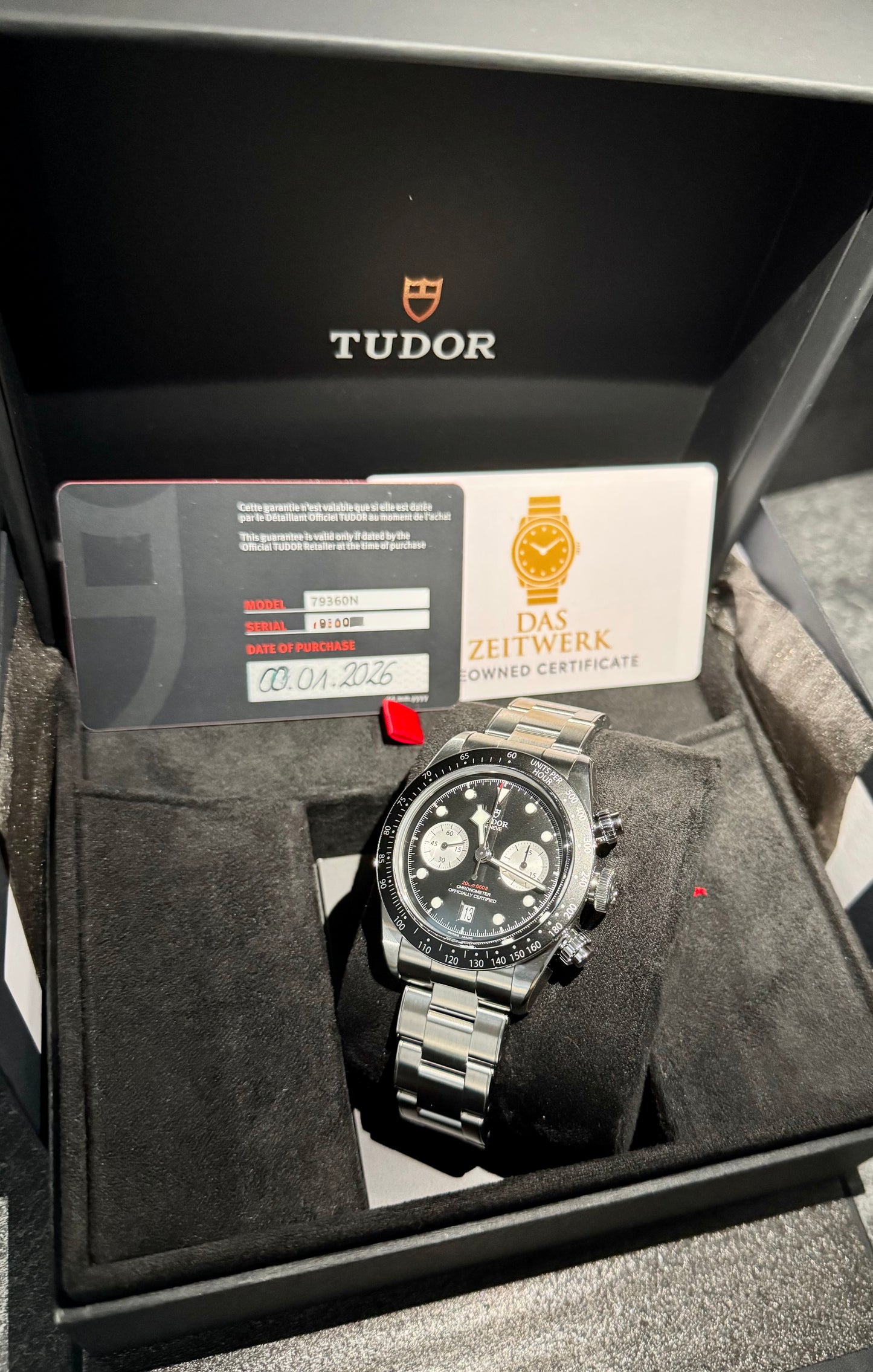 Tudor Black Bay Chrono Fullset 01/26  79360N
