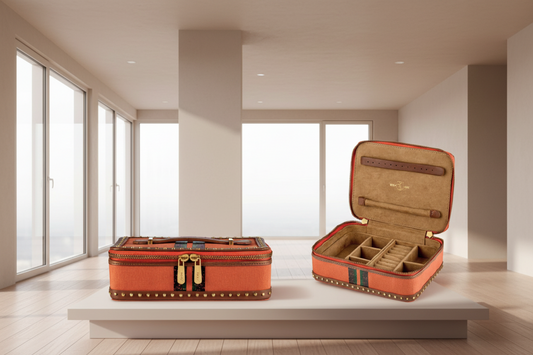 IDA JEWELLERY TRAVEL CASES ORANGE