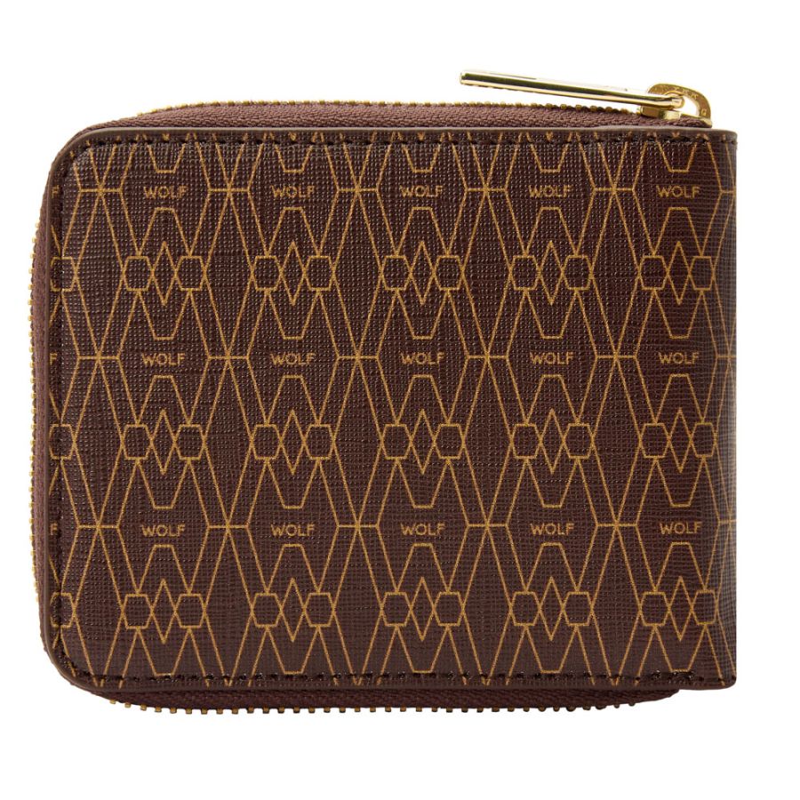 Signature Zip Wallet Brown