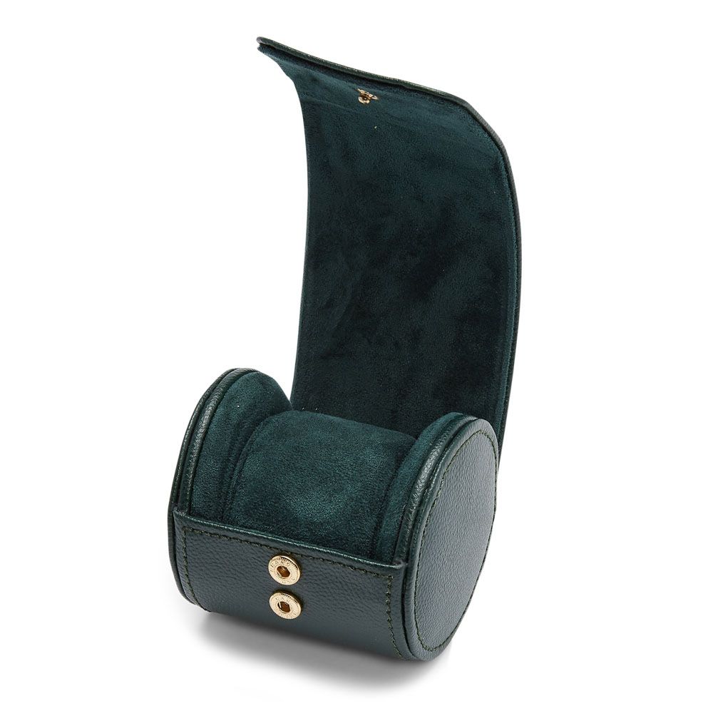 TRAVEL BRITISH RACING SINGLE WATCH ROLL GREEN