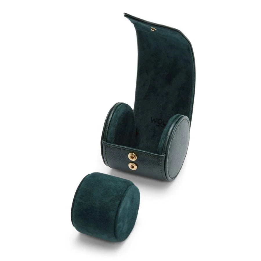 TRAVEL BRITISH RACING SINGLE WATCH ROLL GREEN