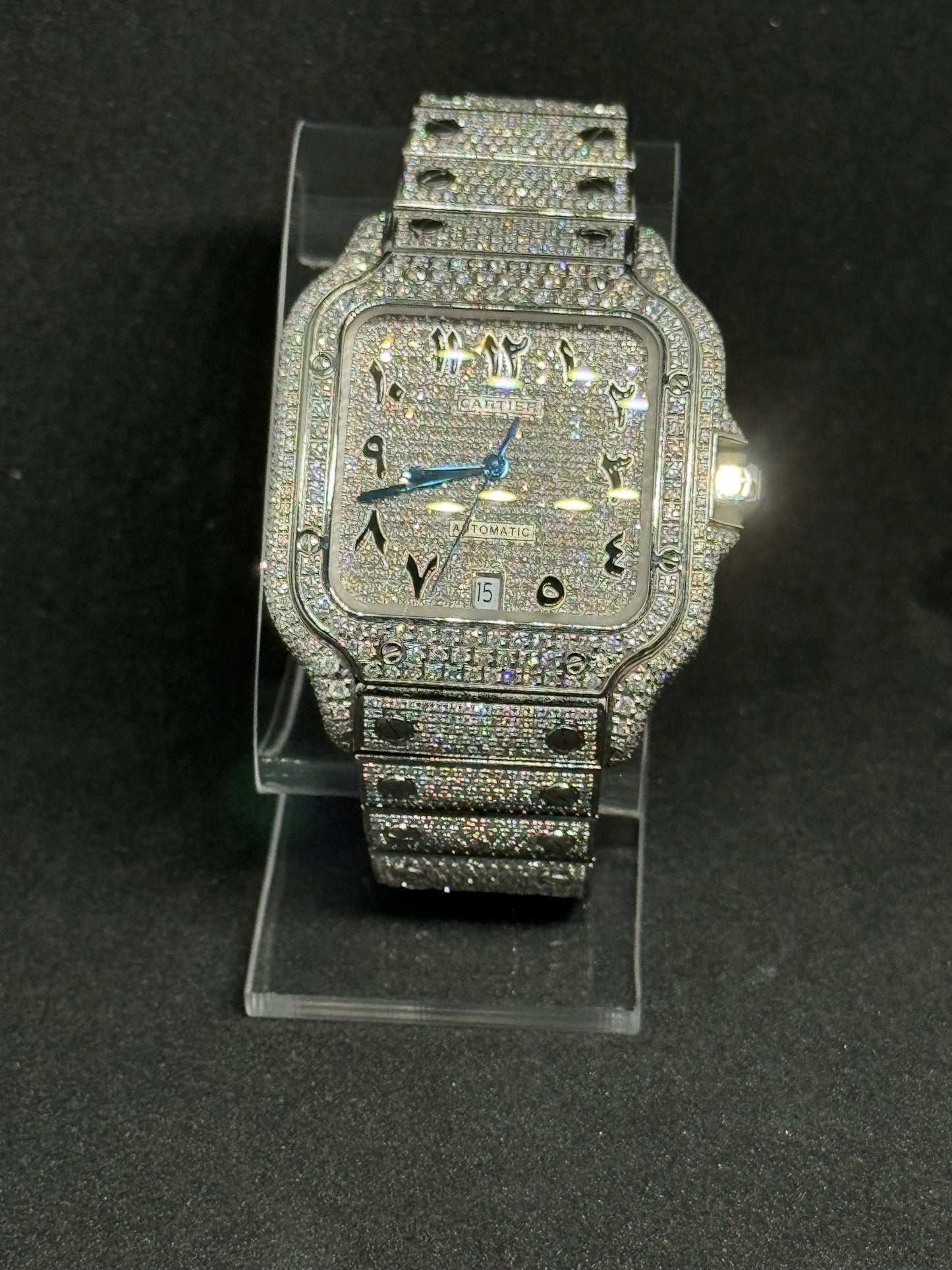 Cartier Santos Iced Out WSSA0018 Fullset 02/24