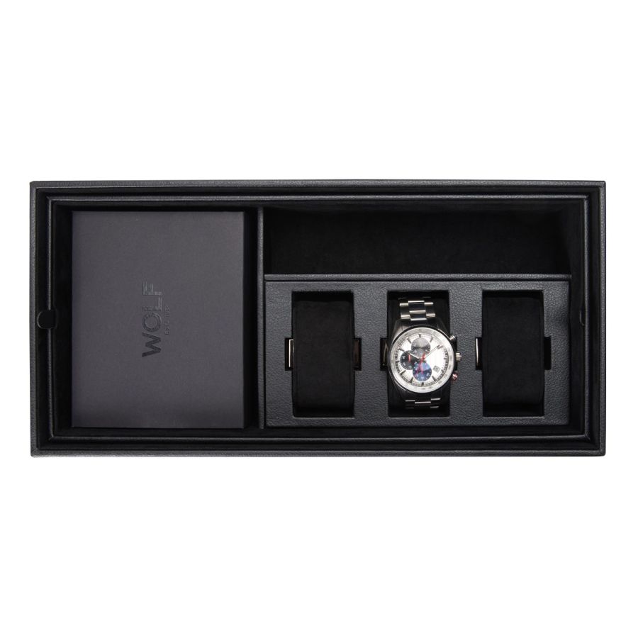 The Den 4 Piece Watch Winder Safe Black