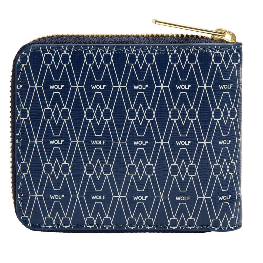 Signature Zip Wallet Blue