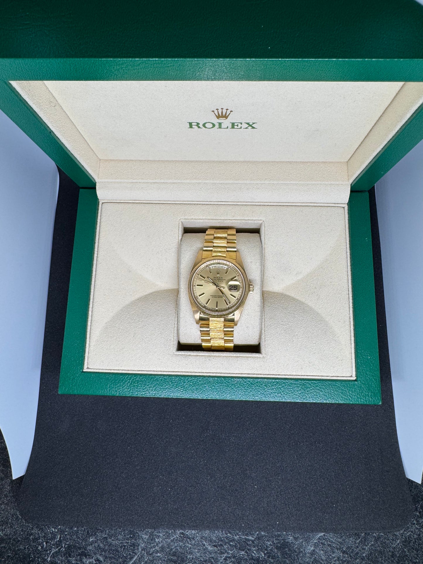 Rolex Day-Date 36 Ref. 18078 Borke| 18K Gelbgold
