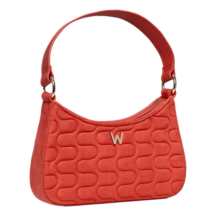 Mimi Swirl Shoulder Bag with Scarf Radiant Red