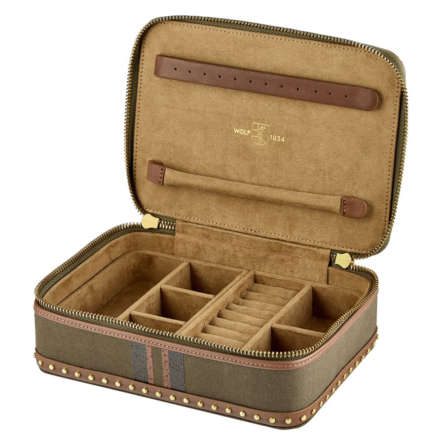 IDA JEWELLERY TRAVEL CASES KHAKI