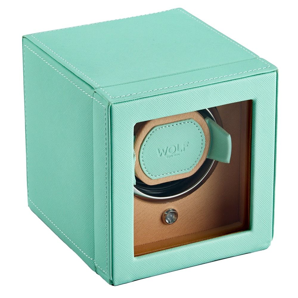 CUB SINGLE WATCH WINDER WITH COVER SELTZER PEACH / MINT