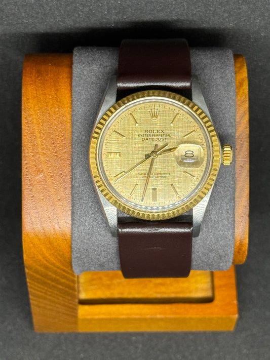 Rolex Datejust 36 Ref. 16013 | Gold/Stahl | Linen Dial | Vintage