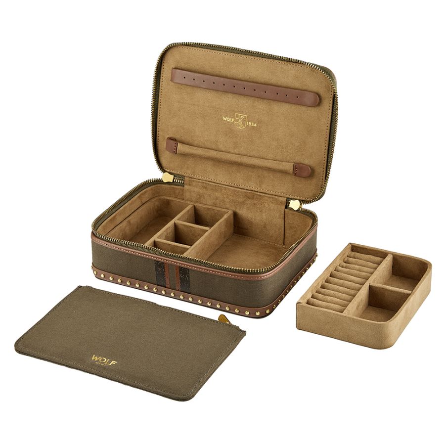 IDA JEWELLERY TRAVEL CASES KHAKI
