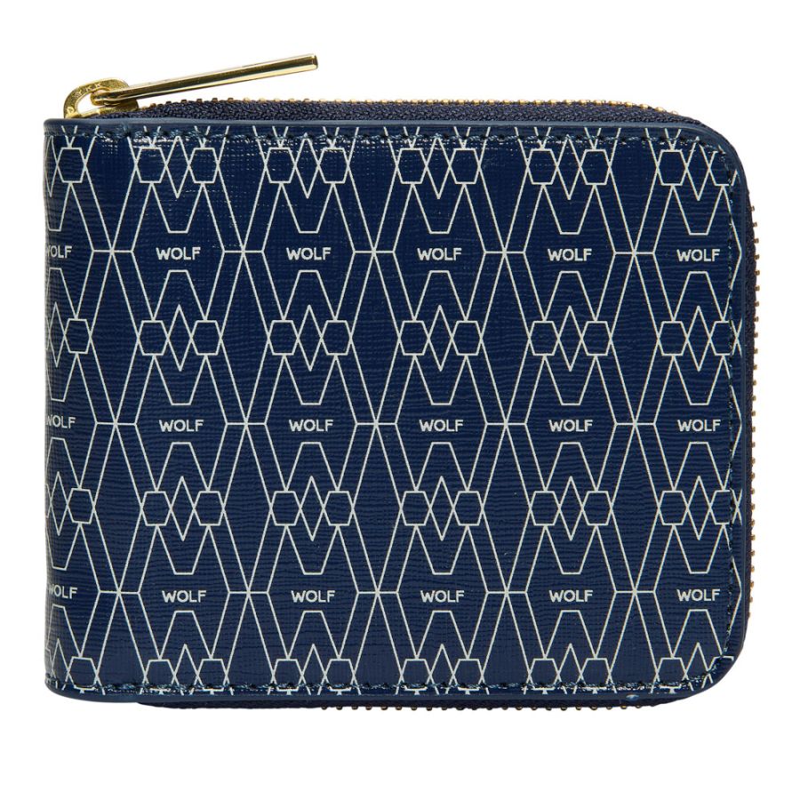 Signature Zip Wallet Blue