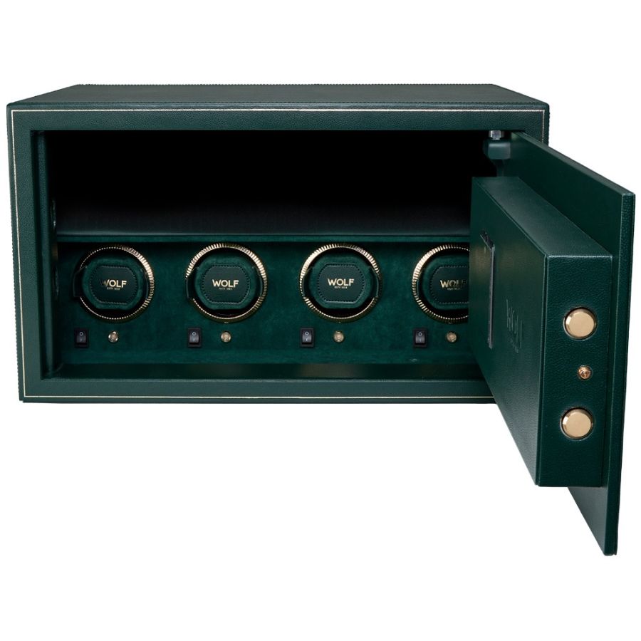 The Den 4 Piece Watch Winder Safe Green