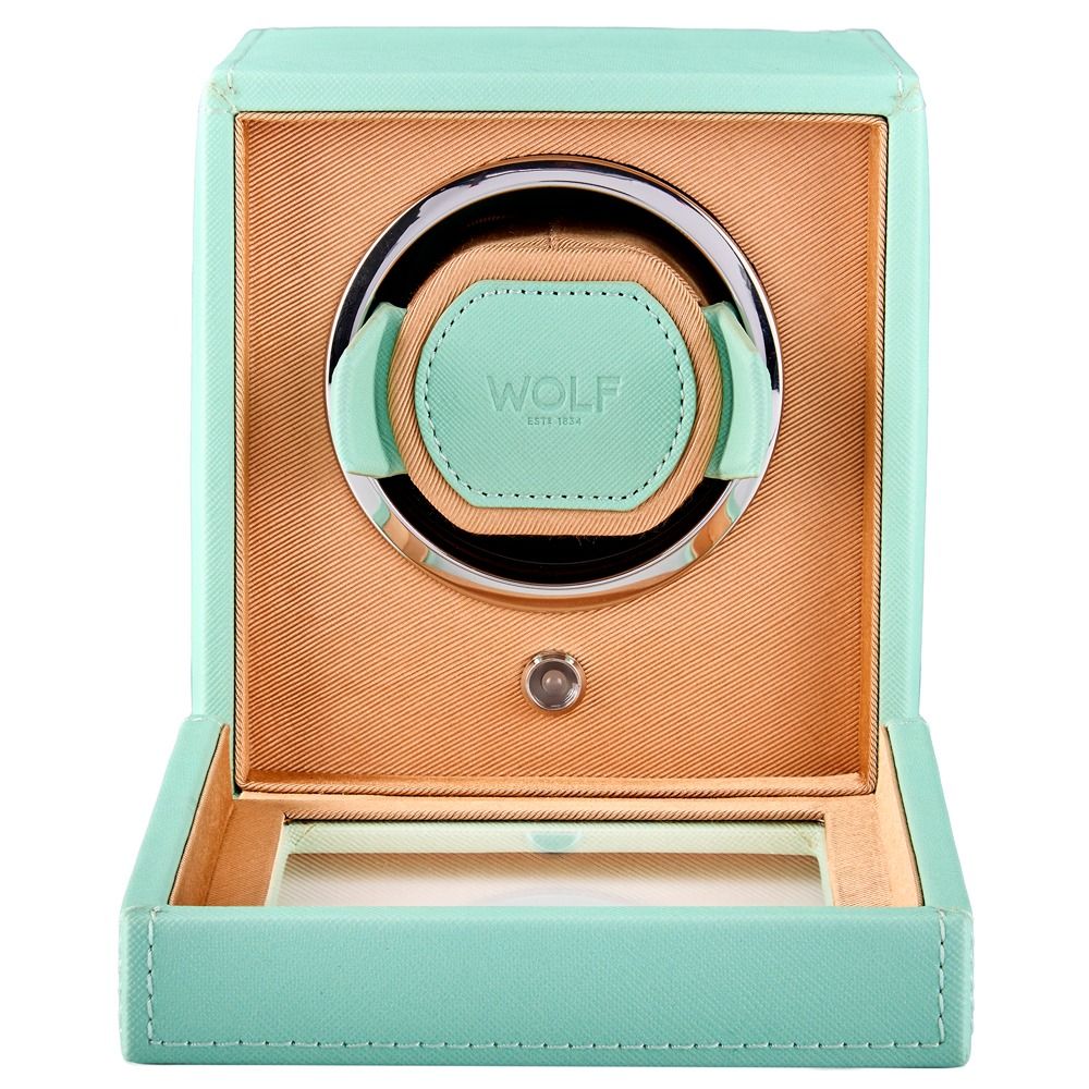 CUB SINGLE WATCH WINDER WITH COVER SELTZER PEACH / MINT