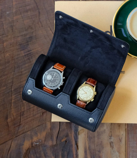 „Leather Two“ Uhren Reise Box