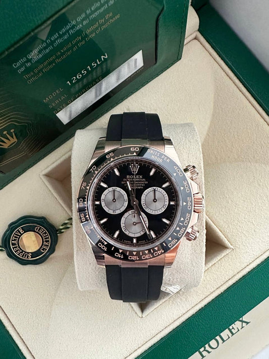 Rolex Cosmograph Daytona 40 | Ref. 126515LN | Everose Gold | Oysterflex | 2025 Full Set Ungetragen